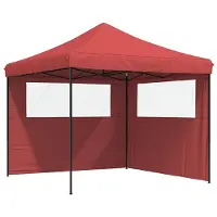 vidaXL Party-Zelt Bordeauxrot 292 x 292 x 315 cm Oxford-Stoff