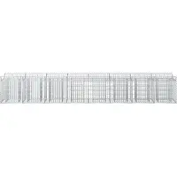 vidaXL Gabionen-Hochbeet 2 Stk. 400 x 50 x 60 cm Verzinkter Stahl