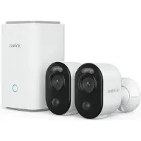 Reolink Home Hub med 2x Argus 3 Ultra 4K kamera