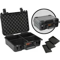 YPC Transportkoffer Xplorer Case M, abschließbar, Kunststoff, mit Plastiktrenner, wasserdicht (IP67), 40,3 x 16,5 x 33cm
