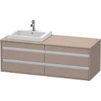 Duravit Waschtischunterschrank Ketho 140x55x49,6cm, f EWT, 4 La, B L, bas. ma