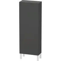 Duravit Halbhochschrank L-Cube 50x24,3x132cm, Tür rechts, graphit matt