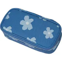 Tenneco walker 49711-344 Schüleretui Fame Uni 90ies - Flower blue, 21 x 6 x 10 cm, 1 Fach, ungefüllt