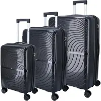 DYX 4 Rollen Trolley 3er Set S/M/L Paris schwarz : schwarz Farbe vom Hersteller: schwarz