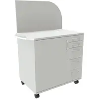 Fm Büromöbel Technikwagen »Oldenburg« grau, 110x150x64.2 cm
