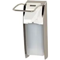 Johannes Kiehl KG Kiehl Ophardt ingo-man plus IMP ELS E/24 500ml Seifen- und Desinfektionsmittelspender, Edelstahl, langer Bedienhebel, mit digitalem Hubzähler | Packung (1 Stück)