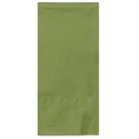 Mank Serviette in Oliv aus Tissue 3-lagig, 33 x 33 cm, 1/8 Falz, 100 Stück