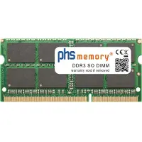 PHS-memory 4GB DDR3 für Dell Alienware M11x R2 RAM SO DIMM PC3-8500S 2Rx8, 4 GB, 1 x 4 GB, DDR3, 1066 MHz, 204-pin SO-DIMM