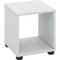 VCM Holz Würfel Badezimmer | Badregal | Maße: H. 34 x B. 31 x T. 30 cm | Sitzhocker - Benos-1 Fach