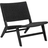 Ebuy24 Carson Sessel Lounge-Sessel Holz schwarz.