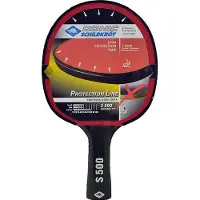 Donic SCHILDKRÖT Tischtennisschläger "Protection Line S500" Lernschläger, Farbe: schwarz/rot, Jade Bela...