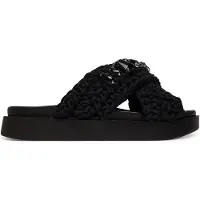 INUIKII Pantoletten Woven Stones 1004.003.0073 Schwarz