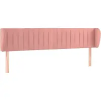 Syfax Kopfteil mit Ohren Rosa 163x23x78/88 cm Samt