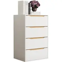 VCM Holz Kommode | Sideboard mit Schubladen | Nachttisch | Maße ca. H. 102 x B. 65 x T. 48 cm - Malira XL