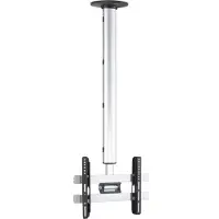 VCM Universal TV-loftfatning | 26-40 tommer op til 50 kg | op til VESA op til 400x300 | højdejusterbar 127-238 cm | Tv-holder 360 graders pivoterbar og 15 graders vippbar | Tv-holder - CM3