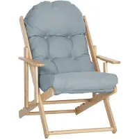 HOMCOM Relaxsessel-71L x 89B x 96H cm-Hellgrau | Gr.: onesize