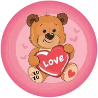 Procos Kissen in Teddybärform, dekoratives Kissen 36 * 36