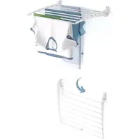 Foxydry Wäscheständer klappbar zur Wandmontage, Wäschetrockner für kleine Flächen – Fold Down 60 cm weiß