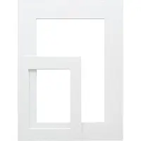 Deknudt Frames Deknudt SP111 Passepartout biely výrez 30x40 cm
