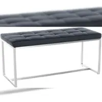 Proregal CHEFGASTRO Sitzbank PALMA HxBxT 48x100x40cm Kunstleder Schwarz