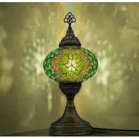 Halay Mozaiek Tischlampe, handgefertigt, orientalische Nachtlampe, marokkanische Dekoration für Schlafzimmer und Büro, Geschenkidee