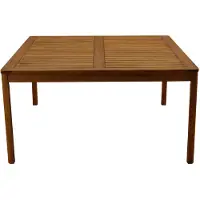 Miliboo - Gartentisch quadratisch Massivholz L147 cm AKIS
