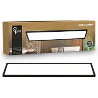 B.K. Licht LED Panel Shallow, schwarz, für Arbeitszimmer / Büro, Kunststoff, LED Panel