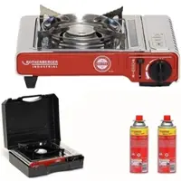 Rothenberger Industrial Gas Camping Kocher Deluxe RS 220 inkl. 2x RoButan