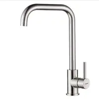 Ibergrif M22105A Küchenarmatur, Einhebel Spültischarmatur, Wasserhahn für Küche, Matt, Grau