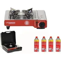 Rothenberger Industrial Gas Camping Kocher Deluxe RS 220 inkl. 4x RoButan