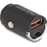 DeLOCK Mini Kfz Ladeadapter USB Typ-A 18 W, kompakt, Schnellladefunktion