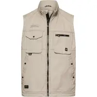 Camel active Outdoor Weste mit Innentaschen in Beige | Gr.: 4XL
