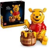 LEGO Disney Winnie Puuh Bauset, Konstruktionsspielzeug, Deko & Geschenk für Erwachsene, Inklusive Honigtopf und 2 Disney Figuren
