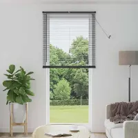 Syfax Jalousie Silber Grau 213 x 70 cm 25 mm PVC