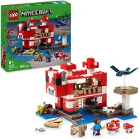 LEGO Minecraft 21270 Das Pilzkuhhaus, Bauset für Kinder ab 8 Jahren, 500 Teile, Steve Minifigur, Phantom
