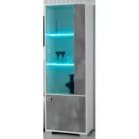 Xl Moebel Gmbh Wohnwand Doppel Vitrine Konsole TV-Tisch Schrankwand Glasvitrinen Wohnzimmer