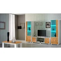 AEA wohnwand 3tlg. rtv + 2x Vitrine Design Italienische Möbel Wohnzimmer Luxus Möbel