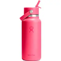 Hydroflask 32oz Wide Flex Straw Cap Trinkflasche popstar pink