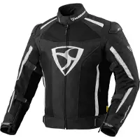 MUGENRACE Diavolo-1 Schwarz Weiß Wasserdichte Textiljacke Größe XL