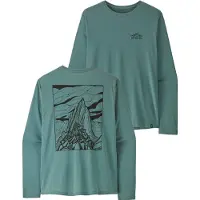 Patagonia - Atmungsaktive T-shirts &ndash; Herren &ndash; M's L/S Cap Cool Daily Shirt - M's L/S Cap Cool Daily Shirt - Cloud Crag Blue Sage
