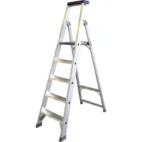 Asc Stufenstehleiter BT-5 einseitig 5 Stufen mit 3,25m Arbeitshöhe
