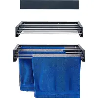 Foxydry Klappbarer Wand-Wäscheständer aus Aluminium, platzsparend und rostfrei - Hide 71 cm