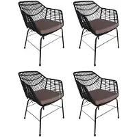 HOME DELUXE Gartenstuhl inkl. Sitzkissen TARA - 63 x 60 x 82 cm wetterfest | Gartensessel, Terrassenstühle, Gartenstühle, Gartenmöbel