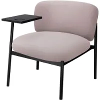 COMHOMA Loungesessel Sessel Relaxsessel Ohrensessel modern, Polsterstuhl mit Metallbeinen, Einzelsofa für Wohnzimmer/Schlafzimmer/Garten, Lila