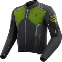 Rebelhorn Jax wasserdichte Motorrad Textiljacke, schwarz/gelb, L