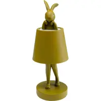 Kare LED-Akkutischleuchte Animal Rabbit, grün, IP54, 29cm dimmbar, grün, für Wohn- / Esszimmer, Kunststoff, Design