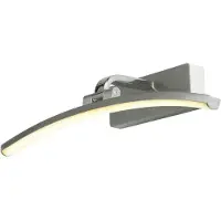 Licht-Erlebnisse LED Bilderlampe mit Schalter Metall verstellbar B: 40 cm in Silber 3000 K warmweißes Licht 404 lm Modern