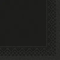 Mank Tissue Serviette Schwarz, 20 x 20 cm, 300 Stück -