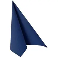 Papstar 250 Servietten "ROYAL Collection" 1/4-Falz 33 cm x 33 cm dunkelblau