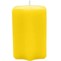 Kopschitz Kerzen Sternkerzen Zitrone Gelb 80 x Ø 60 mm, 8 Stück